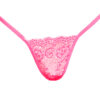 ZOQQ women pink lace g-string panty