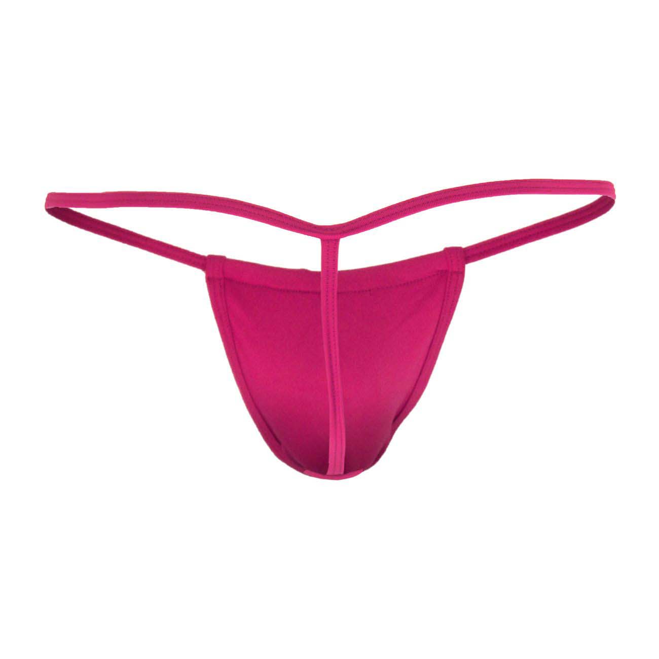 ZOQQ men cotton lycra magenta g-string panty