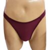 ZOQQ women belt thong wine panty