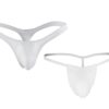 ZOQQ men lycra White thong g-string - Image 3