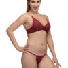 ZOQQ Sexy Bra Panty Lingerie Set for Women Stylish Bikini Thong Panty Bikini