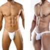 ZOQQ men lycra White thong g-string
