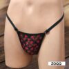 ZOQQ sexy black g-string panty with red heart - Image 2