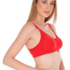 ZOQQ Women comfortable cotton Red bra - Image 4