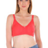 ZOQQ Women comfortable seamless cotton Candy apple red bra