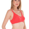 ZOQQ Women comfortable seamless cotton Candy apple red bra - Image 2