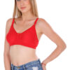 ZOQQ Women comfortable cotton Red bra - Image 2