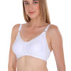 ZOQQ Women comfortable seamless cotton White bra - Image 4