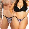 ZOQQ Love couples combo Funny Face thong panties